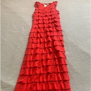 Max Studio Maxi Dress, Orange/Red